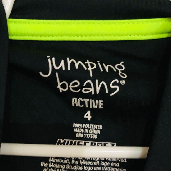 Jumping Beans Boys Active Graphic Shirt Long Sleeve Black Intense Size 4 NWT - Picture 5 of 8